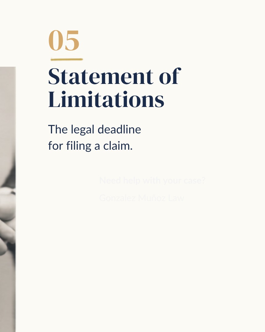 Statute of Limitations — The legal deadline for filing a claim